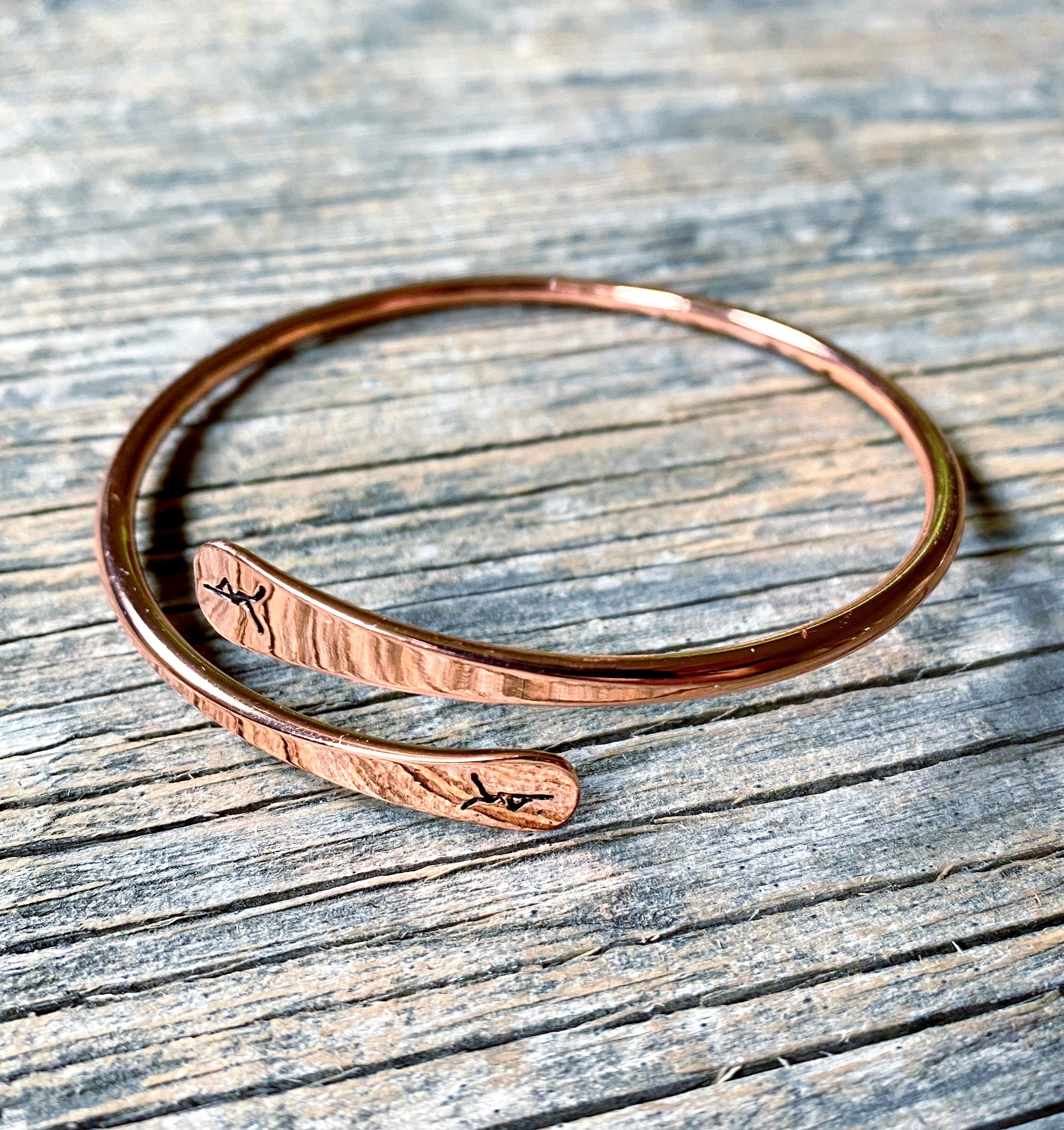 Metal Wrap Bangle with Firedancer