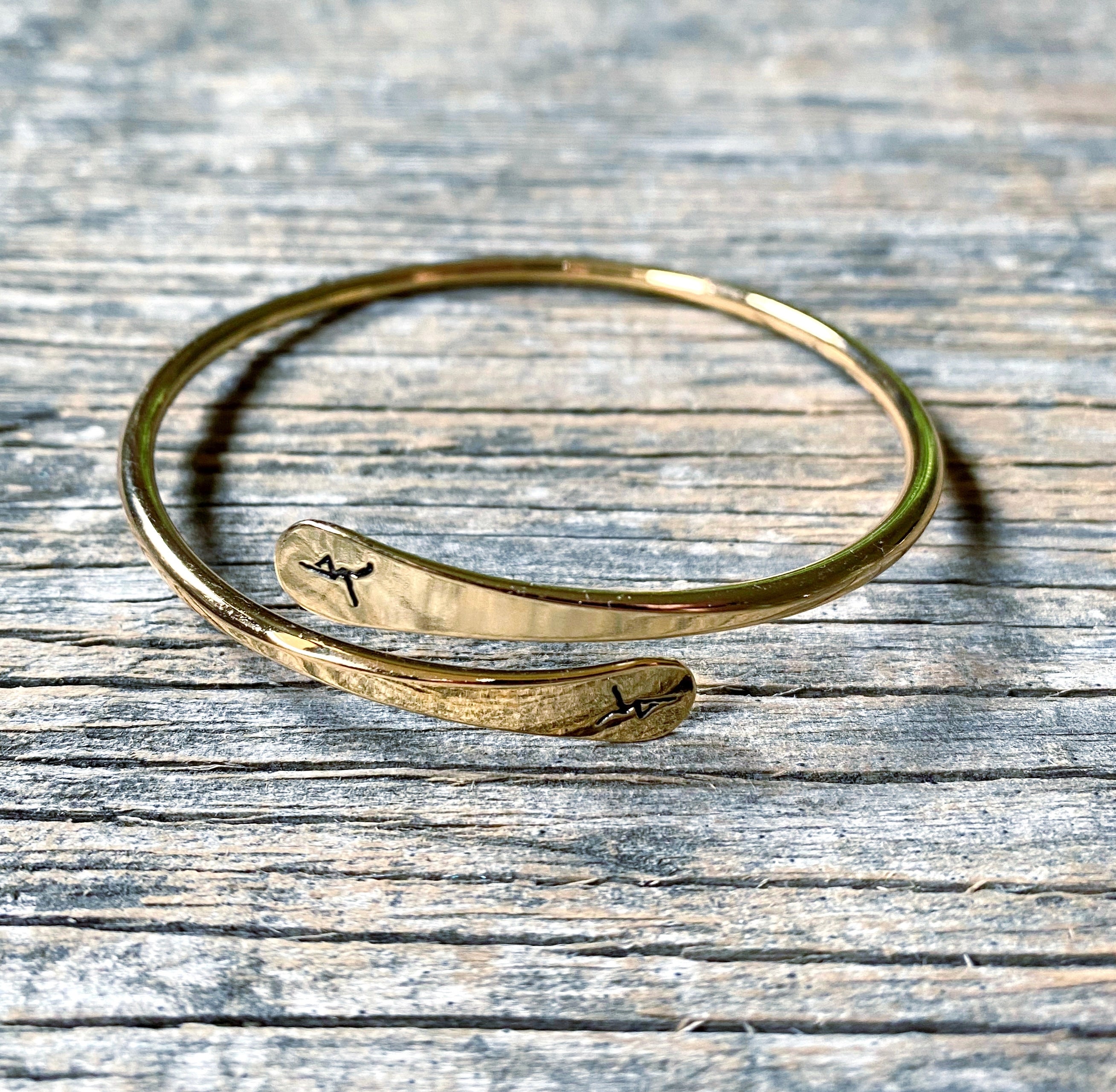 Metal Wrap Bangle with Firedancer