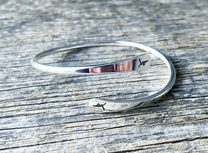 Metal Wrap Bangle with Firedancer